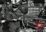 Image of Soviet soldiers use cables to recover German aircraft wreckage from a river Soviet Union, 1941, second 60 stock footage video 65675040198