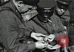 Image of Soviet soldiers use cables to recover German aircraft wreckage from a river Soviet Union, 1941, second 62 stock footage video 65675040198