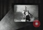 Image of Statue of Soviet worker and a collective farm woman raising a hammer and sickle over their heads Eastern Front European Theater, 1941, second 11 stock footage video 65675040205