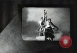 Image of Statue of Soviet worker and a collective farm woman raising a hammer and sickle over their heads Eastern Front European Theater, 1941, second 12 stock footage video 65675040205