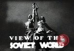 Image of Statue of Soviet worker and a collective farm woman raising a hammer and sickle over their heads Eastern Front European Theater, 1941, second 20 stock footage video 65675040205