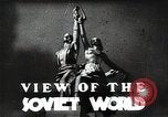 Image of Statue of Soviet worker and a collective farm woman raising a hammer and sickle over their heads Eastern Front European Theater, 1941, second 22 stock footage video 65675040205
