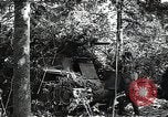 Image of Statue of Soviet worker and a collective farm woman raising a hammer and sickle over their heads Eastern Front European Theater, 1941, second 53 stock footage video 65675040205