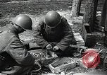 Image of Statue of Soviet worker and a collective farm woman raising a hammer and sickle over their heads Eastern Front European Theater, 1941, second 61 stock footage video 65675040205
