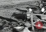 Image of Soviet farmers harvest wheat during World War 2 Soviet Union, 1941, second 17 stock footage video 65675040210