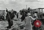 Image of Soviet farmers harvest wheat during World War 2 Soviet Union, 1941, second 44 stock footage video 65675040210