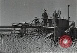 Image of Wheat harvesting combine Soviet Union, 1941, second 22 stock footage video 65675040215