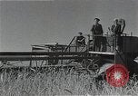 Image of Wheat harvesting combine Soviet Union, 1941, second 23 stock footage video 65675040215