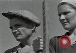 Image of Wheat harvesting combine Soviet Union, 1941, second 36 stock footage video 65675040215