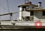 Image of boats James River Virginia USA, 1947, second 10 stock footage video 65675040283