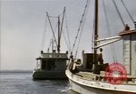 Image of boats James River Virginia USA, 1947, second 30 stock footage video 65675040283