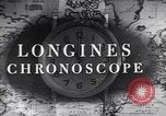 Image of Longines clock United States USA, 1951, second 9 stock footage video 65675040291