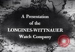 Image of Longines clock United States USA, 1951, second 18 stock footage video 65675040291