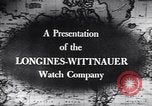 Image of Longines clock United States USA, 1951, second 19 stock footage video 65675040291