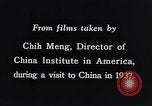 Immagine di Percorso di viaggio Pechino Cina, 1937, secondo 15 filmato di repertorio 65675040297