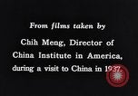 Immagine di Percorso di viaggio Pechino Cina, 1937, secondo 16 filmato di repertorio 65675040297