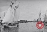 Image of Wooden perahu pinisi cargo boats under sail  Jakarta Indonesia, 1947, second 9 stock footage video 65675040309