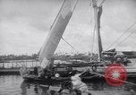 Image of Wooden perahu pinisi cargo boats under sail  Jakarta Indonesia, 1947, second 30 stock footage video 65675040309