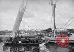 Image of Wooden perahu pinisi cargo boats under sail  Jakarta Indonesia, 1947, second 33 stock footage video 65675040309