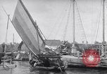 Image of Wooden perahu pinisi cargo boats under sail  Jakarta Indonesia, 1947, second 44 stock footage video 65675040309