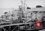 Image of USS Chara supply transfer Pacific Ocean, 1950, second 15 stock footage video 65675040317