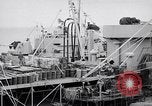 Image of USS Chara supply transfer Pacific Ocean, 1950, second 16 stock footage video 65675040317