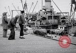 Image of USS Chara supply transfer Pacific Ocean, 1950, second 28 stock footage video 65675040317