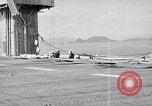 Image of flight deck crew Pacific Ocean, 1950, second 55 stock footage video 65675040318