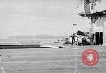 Image of flight deck crew Pacific Ocean, 1950, second 56 stock footage video 65675040318