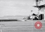 Image of flight deck crew Pacific Ocean, 1950, second 59 stock footage video 65675040318