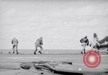 Image of Aircraft F4Us catapulted from USS Badoeng Strait Pacific Ocean, 1950, second 15 stock footage video 65675040319