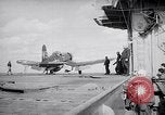 Image of Aircraft F4Us catapulted from USS Badoeng Strait Pacific Ocean, 1950, second 19 stock footage video 65675040319