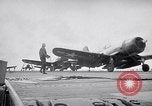 Image of Aircraft F4Us catapulted from USS Badoeng Strait Pacific Ocean, 1950, second 49 stock footage video 65675040319