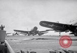 Image of Aircraft F4Us catapulted from USS Badoeng Strait Pacific Ocean, 1950, second 57 stock footage video 65675040319