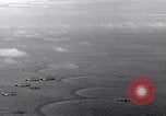 Image of TBF Avenger aircraft landing on USS Marcus Island CVE-77 Pacific Ocean, 1944, second 23 stock footage video 65675040321