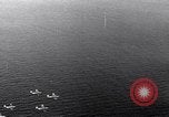 Image of TBF Avenger aircraft landing on USS Marcus Island CVE-77 Pacific Ocean, 1944, second 34 stock footage video 65675040321