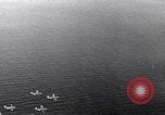Image of TBF Avenger aircraft landing on USS Marcus Island CVE-77 Pacific Ocean, 1944, second 36 stock footage video 65675040321