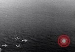 Image of TBF Avenger aircraft landing on USS Marcus Island CVE-77 Pacific Ocean, 1944, second 39 stock footage video 65675040321
