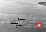 Image of TBF Avenger aircraft landing on USS Marcus Island CVE-77 Pacific Ocean, 1944, second 45 stock footage video 65675040321