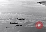 Image of TBF Avenger aircraft landing on USS Marcus Island CVE-77 Pacific Ocean, 1944, second 46 stock footage video 65675040321