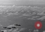 Image of TBF Avenger aircraft landing on USS Marcus Island CVE-77 Pacific Ocean, 1944, second 55 stock footage video 65675040321