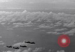 Image of TBF Avenger aircraft landing on USS Marcus Island CVE-77 Pacific Ocean, 1944, second 56 stock footage video 65675040321