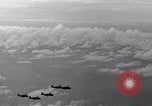 Image of TBF Avenger aircraft landing on USS Marcus Island CVE-77 Pacific Ocean, 1944, second 60 stock footage video 65675040321
