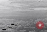 Image of TBF Avenger aircraft landing on USS Marcus Island CVE-77 Pacific Ocean, 1944, second 61 stock footage video 65675040321