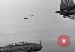 Image of Ships and planes of invasion task force practice maneuvers Pacific Ocean, 1944, second 18 stock footage video 65675040322