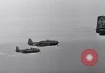 Image of Ships and planes of invasion task force practice maneuvers Pacific Ocean, 1944, second 30 stock footage video 65675040322