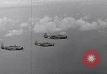 Image of Ships and planes of invasion task force practice maneuvers Pacific Ocean, 1944, second 49 stock footage video 65675040322