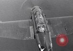 Image of TBF and F4F Wildcat in practice maneuvers with Peleliu Task Force Pacific Ocean, 1944, second 25 stock footage video 65675040323