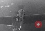 Image of TBF and F4F Wildcat in practice maneuvers with Peleliu Task Force Pacific Ocean, 1944, second 26 stock footage video 65675040323