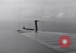 Image of TBF and F4F Wildcat in practice maneuvers with Peleliu Task Force Pacific Ocean, 1944, second 36 stock footage video 65675040323